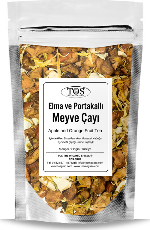 Elma ve Portakallı Meyve Çayı 40 gr (1. Kalite) Apple and Orange Fruit Tea