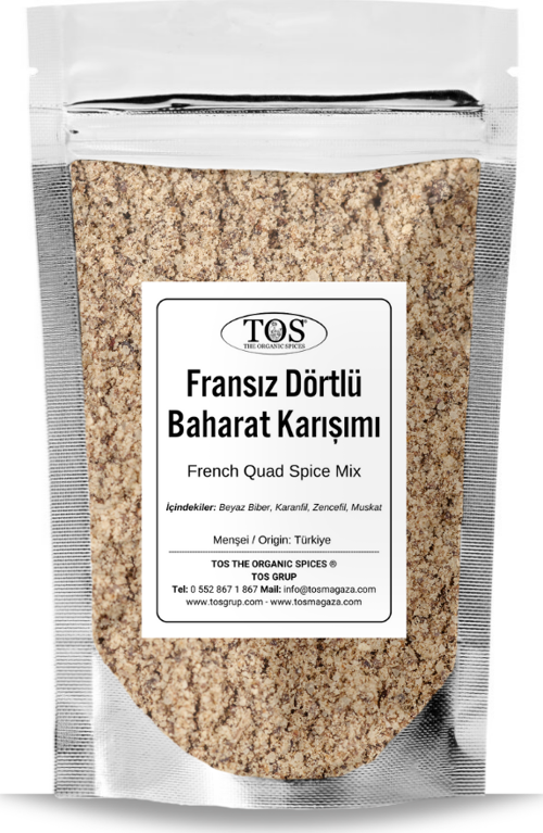 Fransız Dörtlü Baharat Karışımı 250 gr French Four-Spice Blend - Premium Quality | Baharat Karışımı