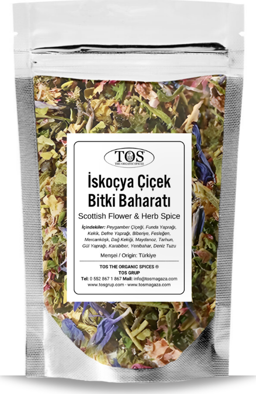 İskoçya Çiçek & Bitki Baharatı 250 gr Scottish Flower & Herb Spice - Premium Quality