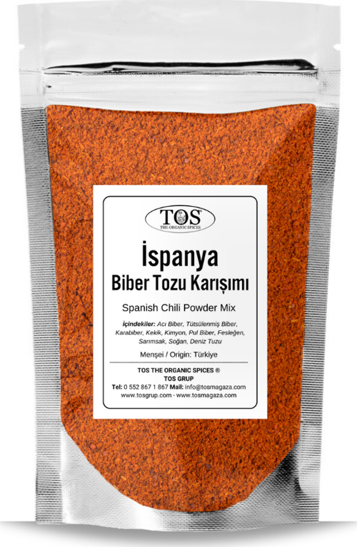 İspanya Biber Tozu Karışımı 100 gr (1. Kalite) Spanish Chili Powder Mix