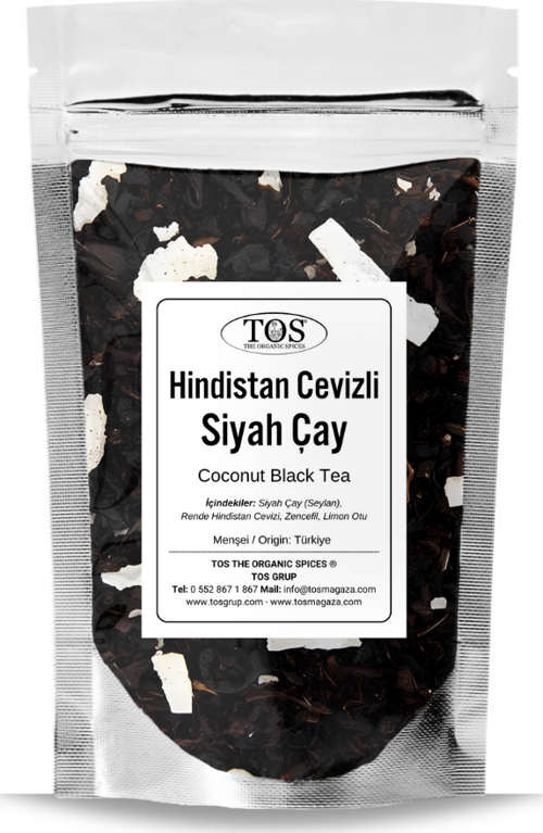 Hindistan Cevizli Siyah Çay 40 gr (1. Kalite) Coconut Black Tea