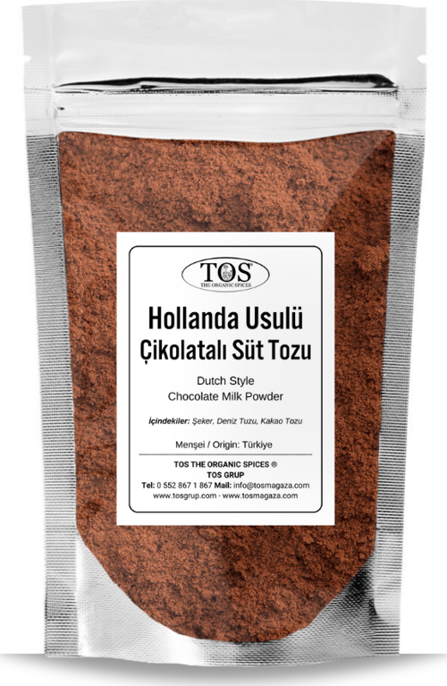 Hollanda Usulü Çikolatalı Süt Tozu 500 gr Dutch-Style Chocolate Milk Powder  - Premium Quality