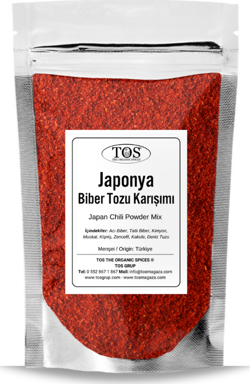Japonya Biber Tozu Karışımı 500 gr (1. Kalite) Japan Chili Powder Mix
