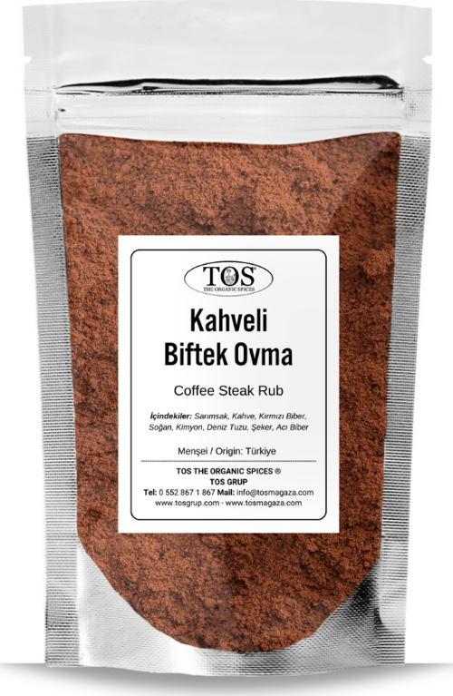 Kahveli Biftek Ovma 100 gr Coffee Steak Rub - Premium Quality | Baharat Karışımı