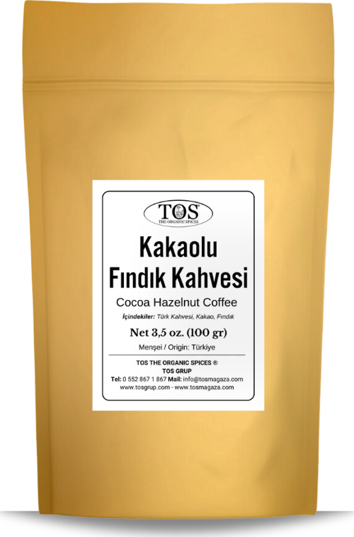 Kakaolu Fındık Kahvesi 100 gr (1. Kalite) Cocoa Hazelnut Coffee 