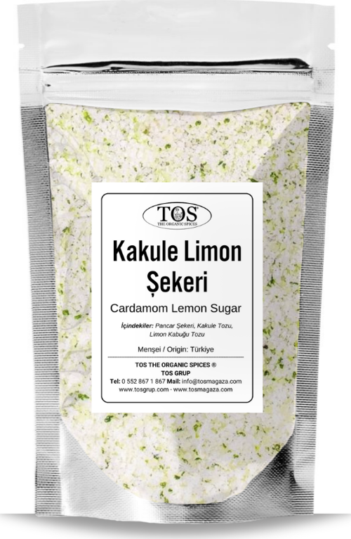 Kakule Limon Şekeri 100 gr (1. Kalite) Cardamom Lemon Sugar