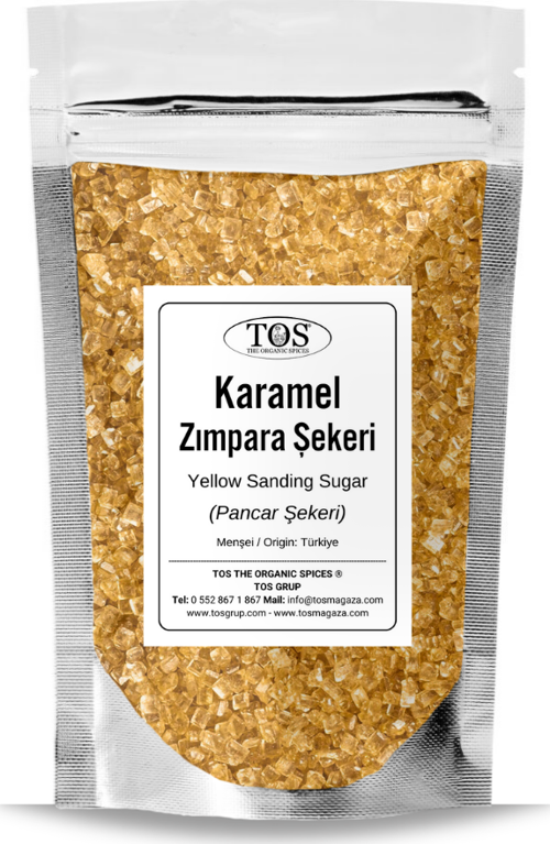 Karamel Zımpara Şekeri 1 kg Caramel Sanding Sugar