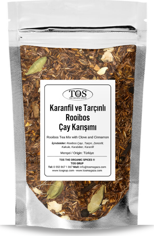 Karanfil ve Tarçınlı Rooibos Çay Karışımı 100 gr (1. Kalite) Clove and Cinnamon Rooibos Tea Blend