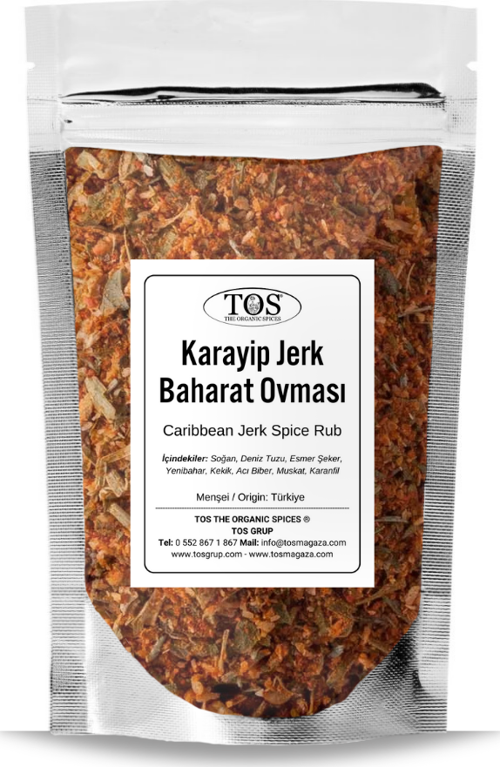Karayip Jerk Baharat Ovması 100 gr Caribbean Jerk Spice Rub - Premium Quality | Baharat Karışımı