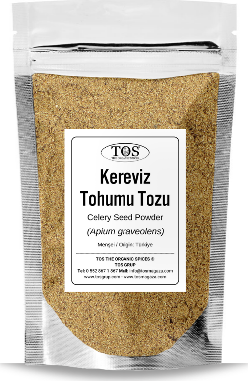 Kereviz Tohumu Tozu 1 kg (1. Kalite) Apium graveolens / Ajmoda, Celery Seed Ground