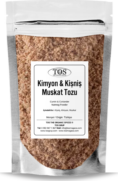 Kimyon, Kişniş ve Muskat Tozu 250 gr Cumin, Coriander, and Nutmeg Powder - Premium Quality