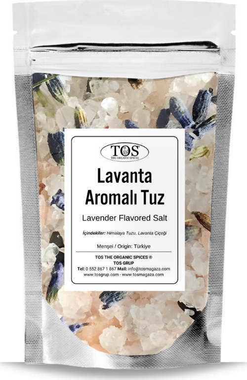 Lavanta Aromalı Tuz 1 kg (1. Kalite) Lavender Flavored Salt