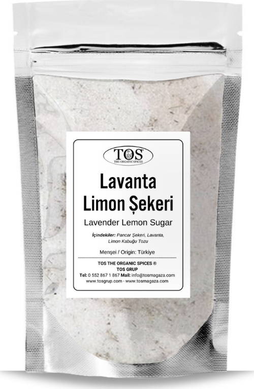 Lavanta Limon Şekeri 100 gr (1. Kalite) Lavender Lemon Sugar