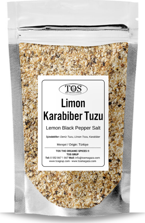 Limon Karabiber Tuzu 5 kg (1. Kalite) Lemon Black Pepper Salt