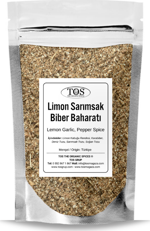 Limon Sarımsak ve Biber Baharatı 100 gr Lemon Garlic and Pepper Spice - Premium Quality