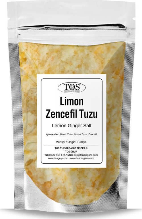 Limon Zencefil Tuzu 1 kg (1. Kalite) Lemon Ginger Salt