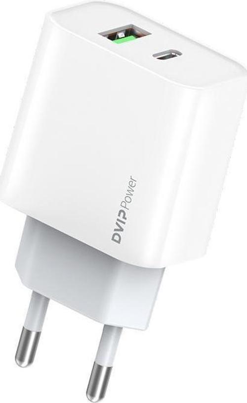 N30 20W Type-C PD + UsbA Quick Charger Çift Çıkışlı Şarj Aleti Başlığı