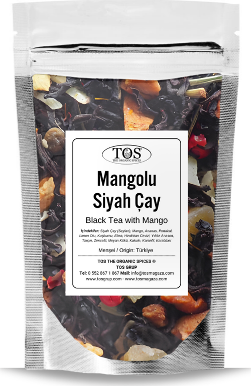 Mangolu Siyah Çay 250 gr (1. Kalite) Mango Black Tea