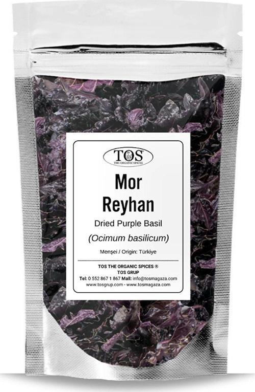 Mor Reyhan 100 gr (1. Kalite) Ocimum basilicum / Dried Purple Basil