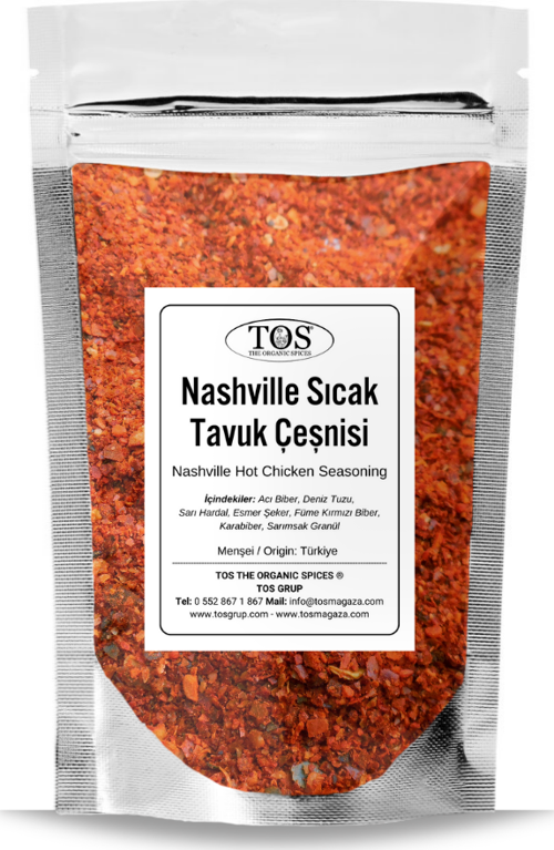 Nashville Sıcak Tavuk Çeşnisi 500 gr Nashville Hot Chicken Seasoning - Premium Quality