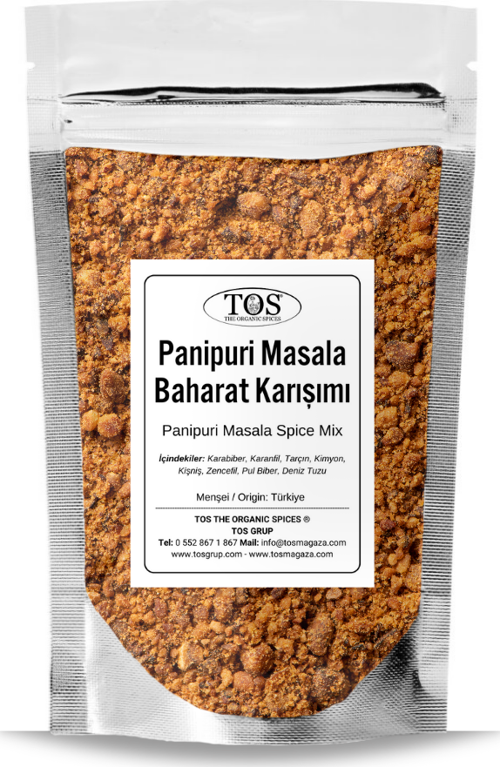 Panipuri Masala Baharat Karışımı 500 gr Panipuri Masala Spice Blend - Premium Quality