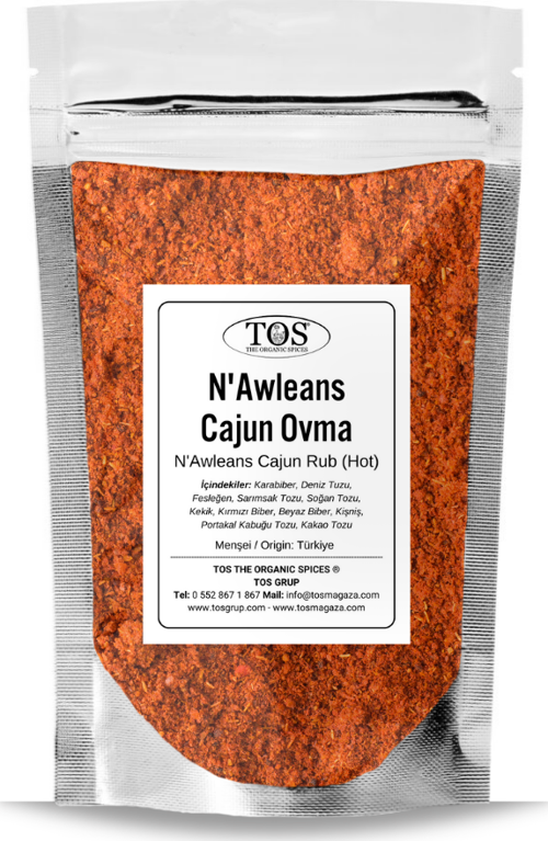 N'Awleans Cajun Ovma 500 gr Sıcak N'Awleans Cajun Rub - Premium Quality | Baharat Karışımı