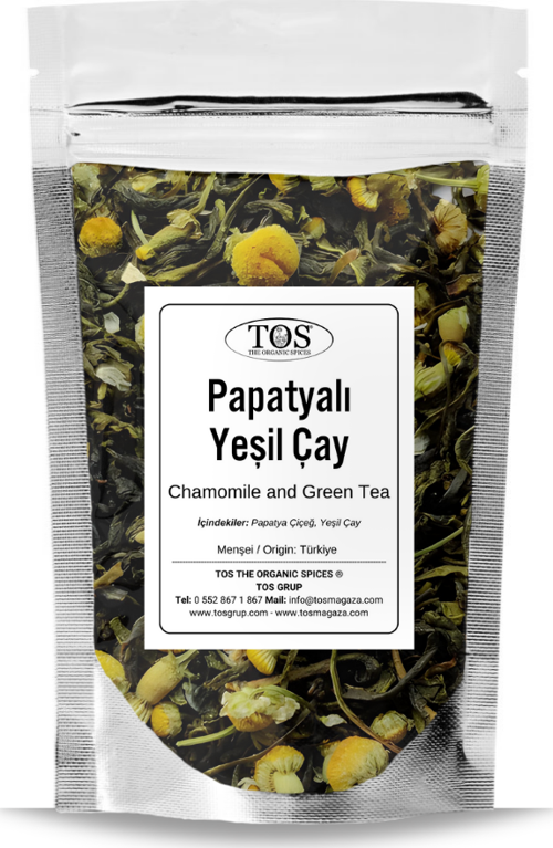 Papatya ve Yeşil Çay 100 gr (1. Kalite) Chamomile and Green Tea