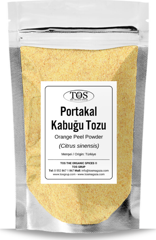 Portakal Kabuğu Tozu 100 gr (1. Kalite) Citrus sinensis / Orange Peel Powder