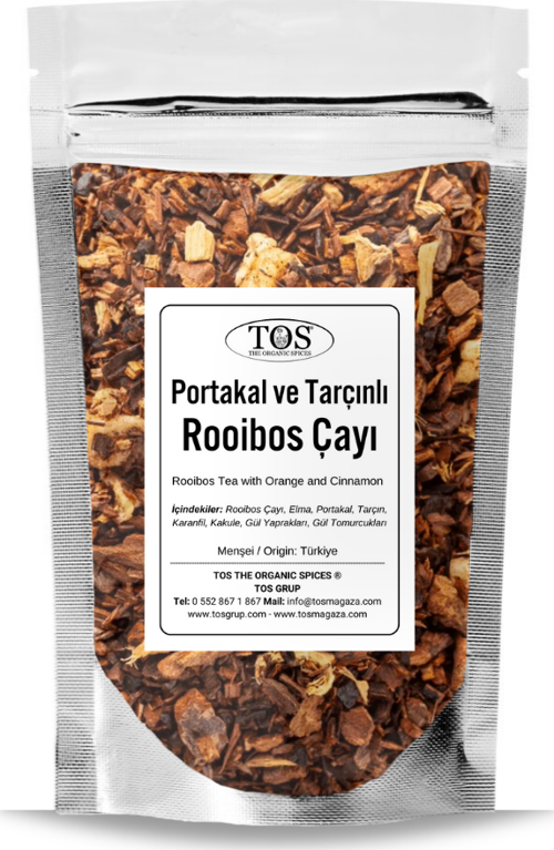 Portakal ve Tarçınlı Rooibos Kış Çayı 100 gr (1. Kalite) Orange and Cinnamon Rooibos Winter Tea