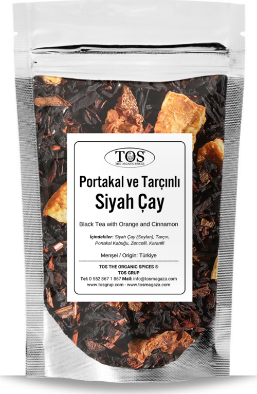 Portakal ve Tarçınlı Siyah Çay 100 gr (1. Kalite) Orange and Cinnamon Black Tea