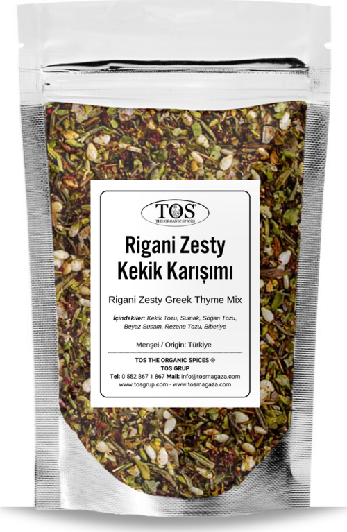 Rigani Zesty Yunan Kekik Karışımı 250 gr Rigani Zesty Greek Oregano Blend - Premium Quality