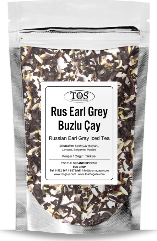 Rus Earl Grey Buzlu Çay 250 gr (1. Kalite) Russian Earl Grey Iced Tea