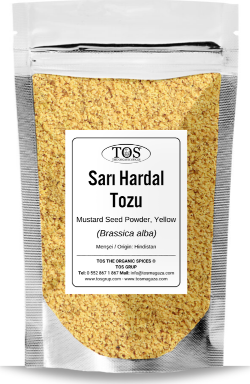 Sarı Hardal Tozu 500 gr (1. Kalite) Brassica alba / Yellow Mustard Seed Powder