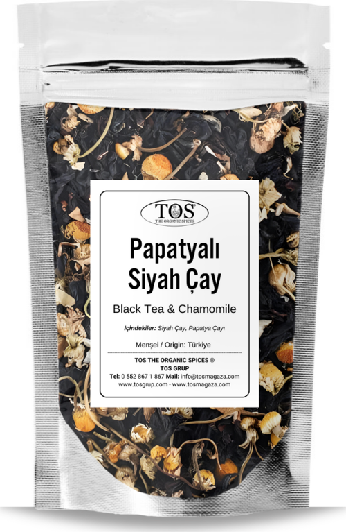 Siyah Çay & Papatya Çayı 100 gr (1. Kalite) Black Tea & Chamomile Tea