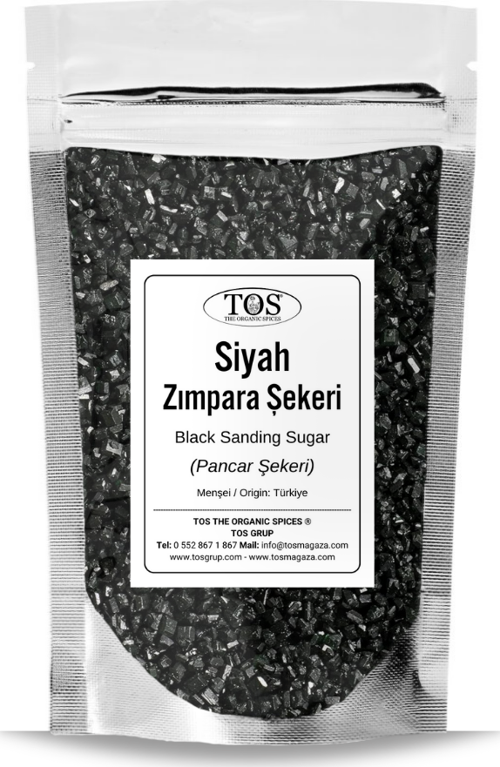 Siyah Zımpara Şekeri 100 gr Black Sanding Sugar