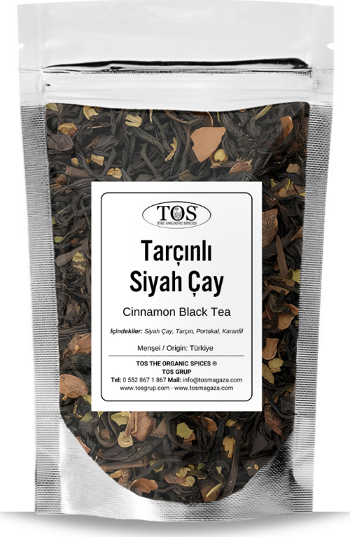 Tarçınlı Baharatlı Siyah Çay 100 gr (1. Kalite) Cinnamon Spiced Black Tea