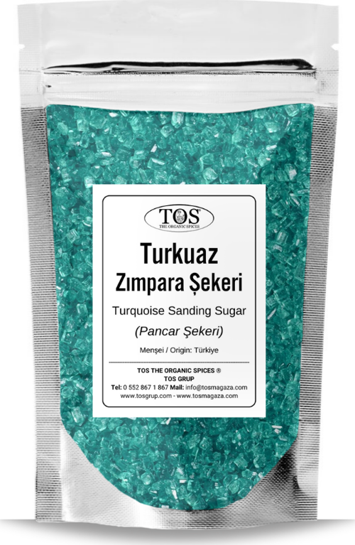 Turkuaz Zımpara Şekeri 250 gr Turquoise Sanding Sugar
