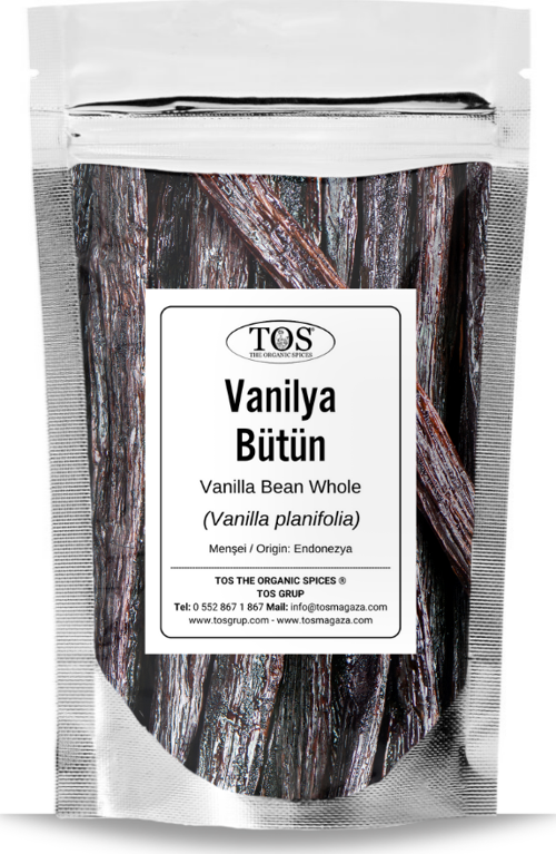 Vanilya Bütün 10 Adet (1. Kalite) Vanilla planifolia / Vanilla Bean, Endonezya