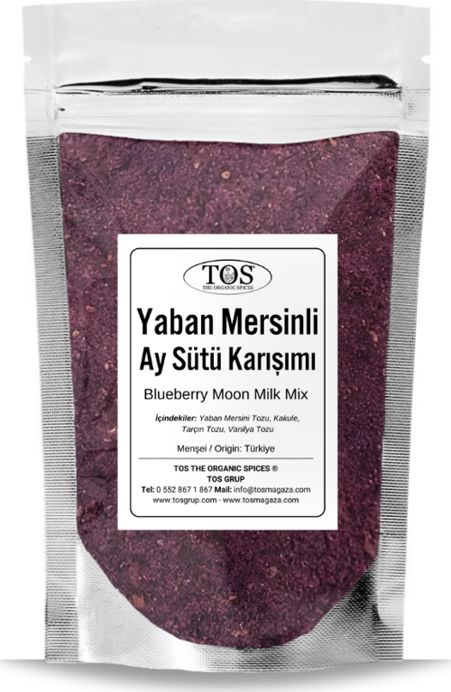 Yaban Mersinli Ay Sütü Karışımı 500 gr (1. Kalite) Blueberry Moon Milk Blend