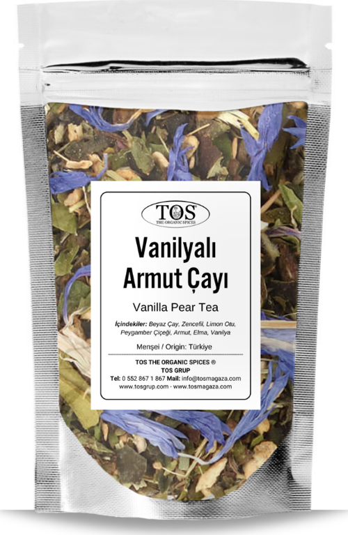 Vanilyalı Armut Çayı 100 gr (1. Kalite) Vanilla Pear Tea