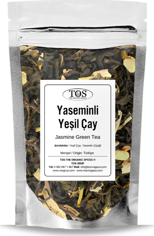 Yasemin Çiçeği ve Yeşil Çay 40 gr (1. Kalite) Jasmine Flower and Green Tea