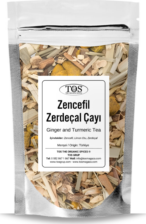Zencefil ve Zerdeçal Çayı 250 gr (1. Kalite) Ginger and Turmeric Tea