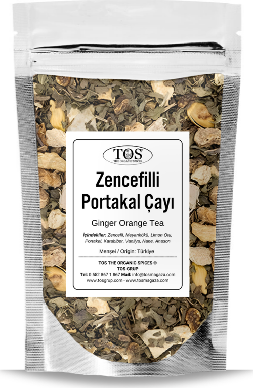 Zencefilli Portakal Çayı 40 gr (1. Kalite) Ginger Orange Tea