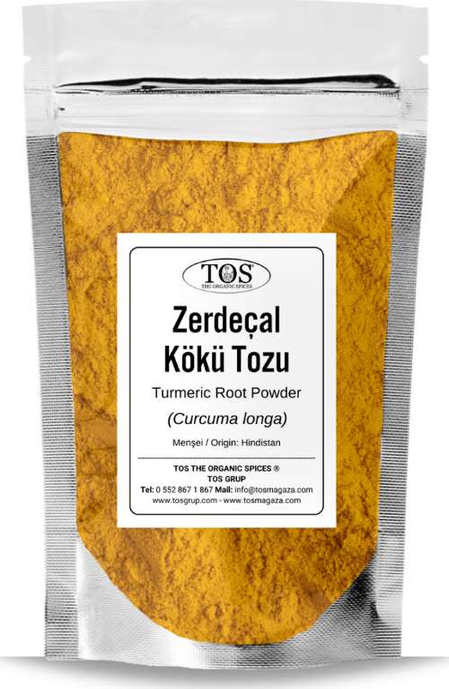 Zerdeçal Kökü Tozu 250 gr (1. Kalite) Curcuma longa / Turmeric Root, Ground