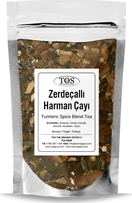 Zerdeçallı Baharat Harmanı Çayı 100 gr (1. Kalite) Turmeric Spice Blend Tea