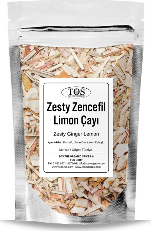 Zesty Zencefil Limon 250 gr (1. Kalite) Zesty Ginger Lemon