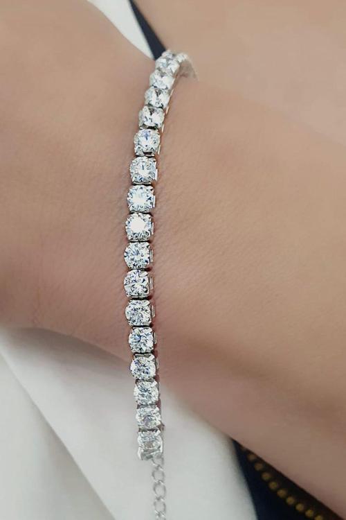 Sky Diamond Taşlı 925ayar Gümüş Suyolu Bileklik