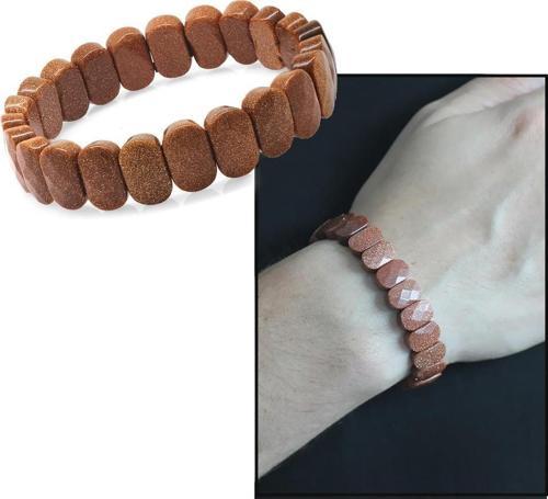 Kahverengi Yıldıztaşı Doğaltaş Rolex Erkek Bileklik
