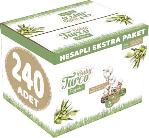 Bebek Bezi Doğadan Beden:6 (16-25Kg) Xlarge 240 Adet Süper Mega Pk