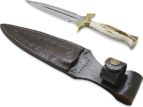 Özel Kutulu Geyik Boynuzu Kabzalı Kişiye Özel İsim Yazılı 4116 Çelik Kulaklı Çerkez Kaması